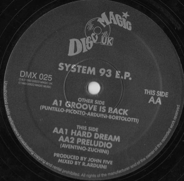 SDS 19.92 / System 15 : System 93 E.P. (12", EP, Ltd, Promo)