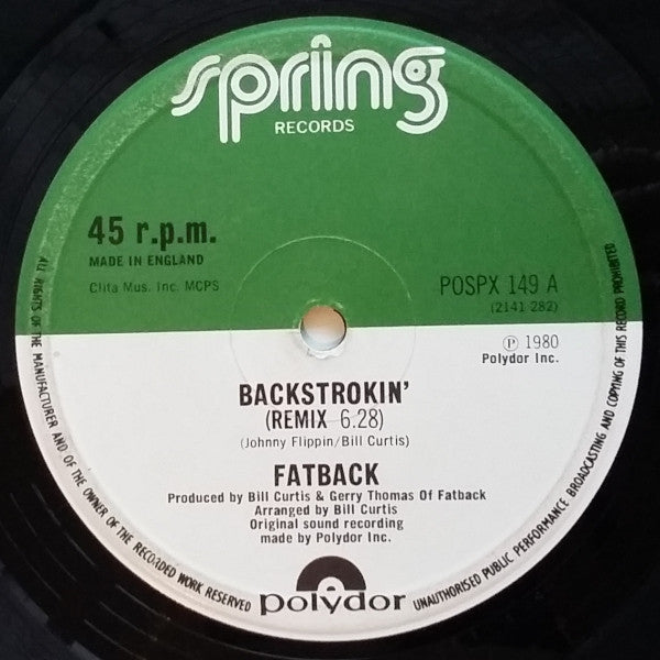 Fatback* : Backstrokin' (Remix) (12")