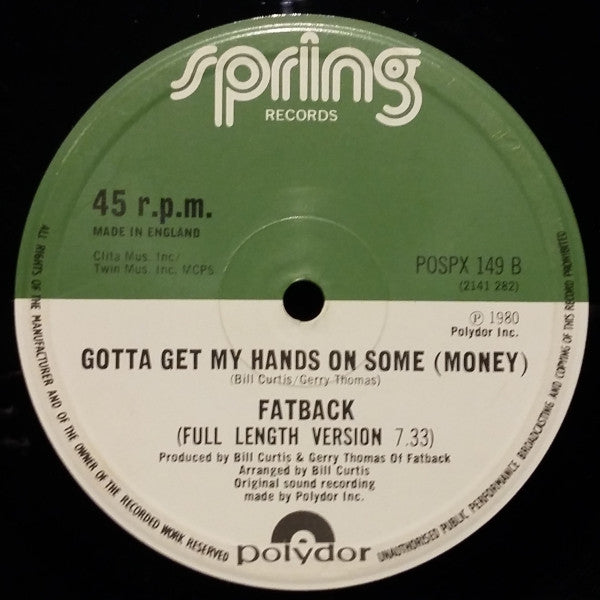 Fatback* : Backstrokin' (Remix) (12")