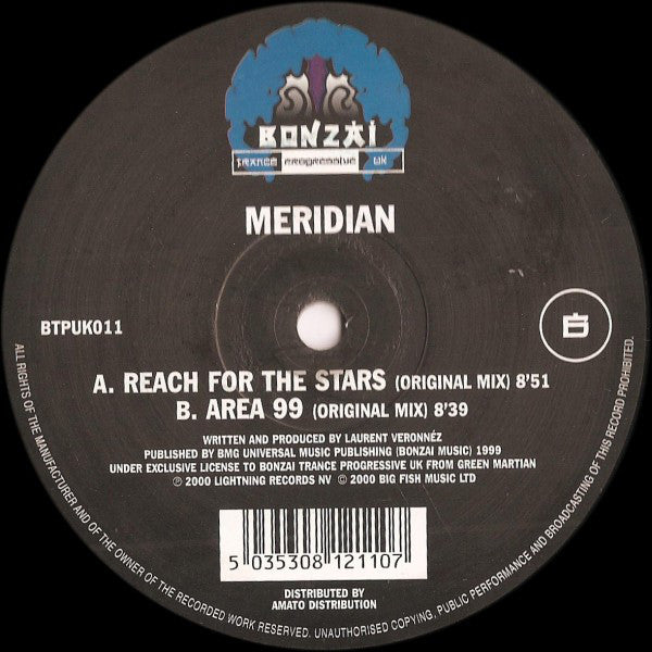 Meridian : Reach For The Stars / Area 99 (12")