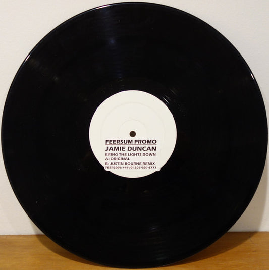 Jamie Duncan : Bring The Lights Down (12", Promo, W/Lbl, Sti)