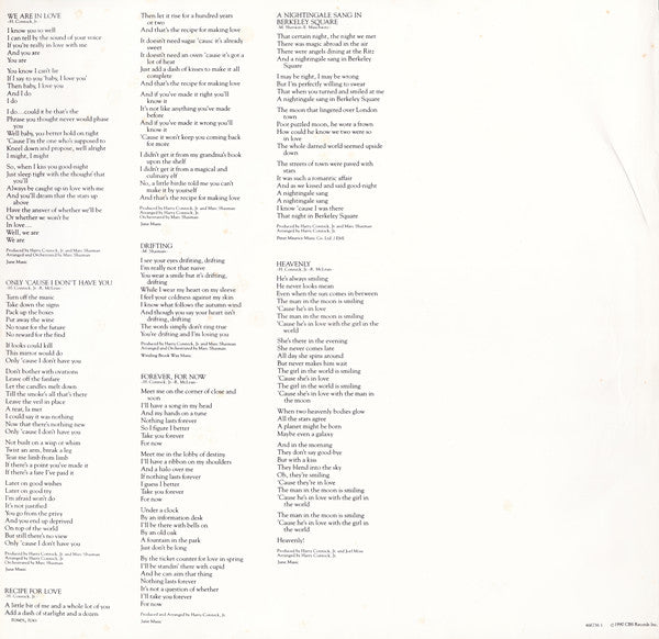 Harry Connick, Jr. : We Are In Love (LP)