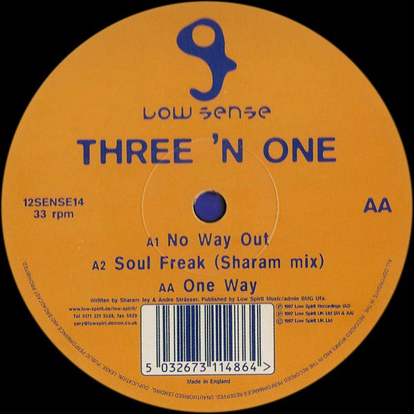 Three 'N One : No Way Out (12")