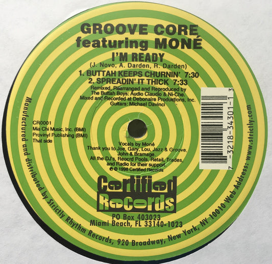 Groove Core Featuring Moné : I'm Ready (12")