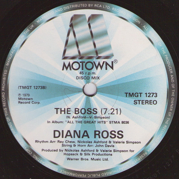Diana Ross : Old Funky Rolls / The Boss (12", Single)