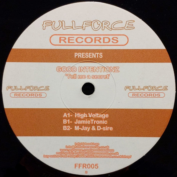 Good Intentionz : Tell Me A Secret (12")