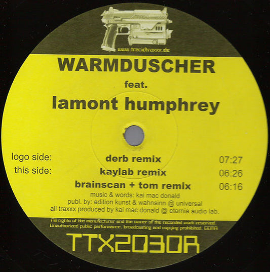 Warmduscher Feat. Lamont Humphrey : Hardcore Will Never Die (12")