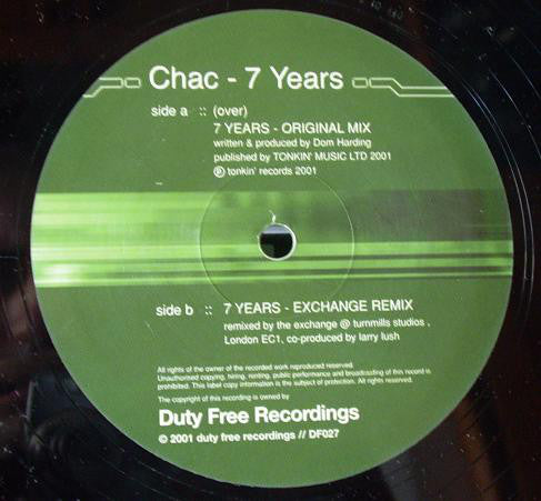 Chac : 7 Years (12")