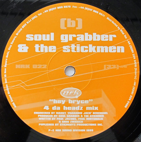 Soul Grabber & The Stickmen : Hey Bryce (12")