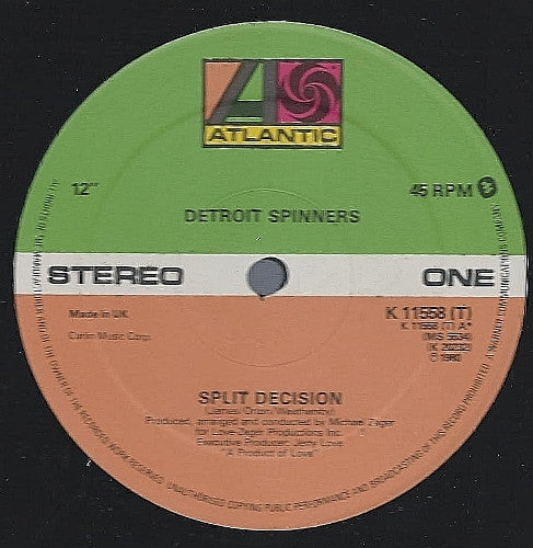 Detroit Spinners* : Split Decision (12")