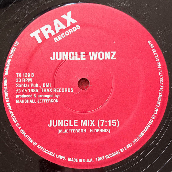 Jungle Wonz : The Jungle (12", RP)