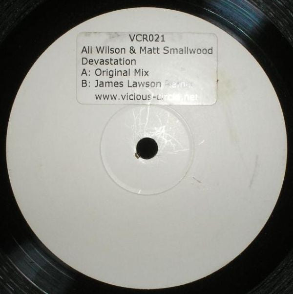 Ali Wilson & Matt Smallwood : Devastation (12", Promo, Sti)