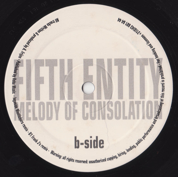 Fifth Entity : Melody Of Consolation (12")