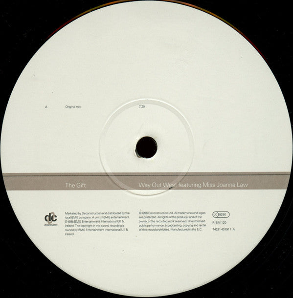 Way Out West Featuring Joanna Law : The Gift (12")