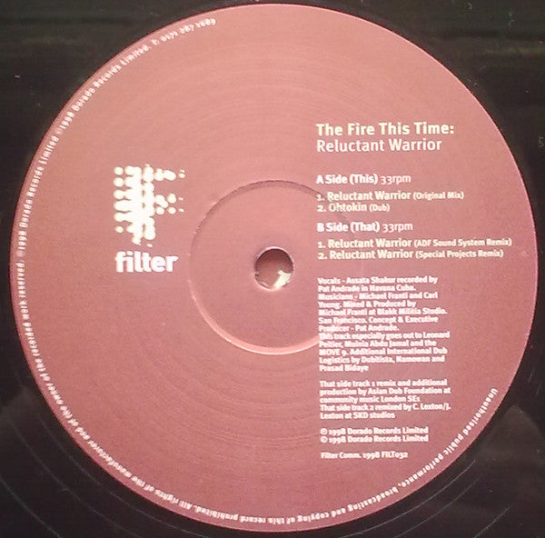 The Fire This Time : Reluctant Warrior (12")