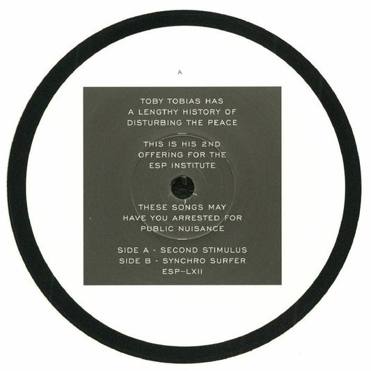 Toby Tobias : Second Stimulus (12")