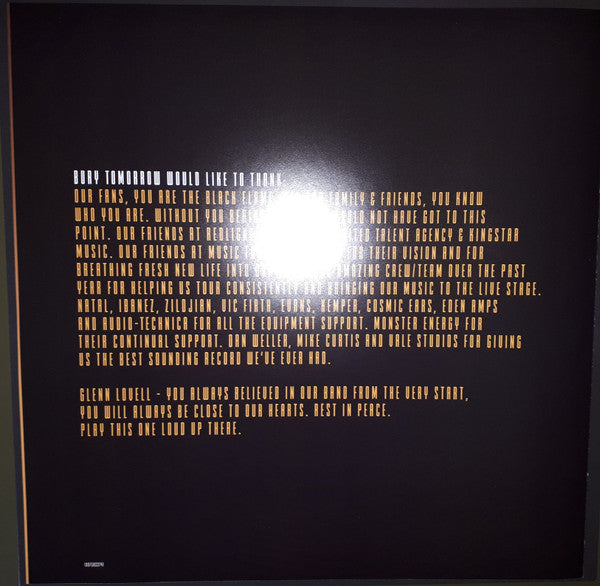 Bury Tomorrow : Black Flame (LP, Album, Bla)