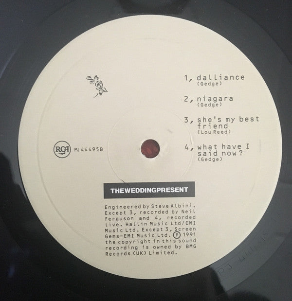 The Wedding Present : Dalliance (10", Single, Ltd, Num)