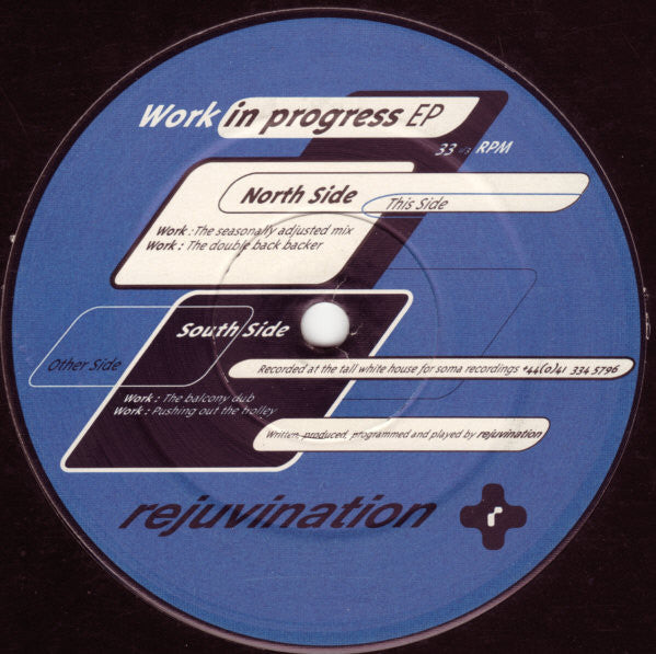 Rejuvination : Work In Progress EP (12", EP)