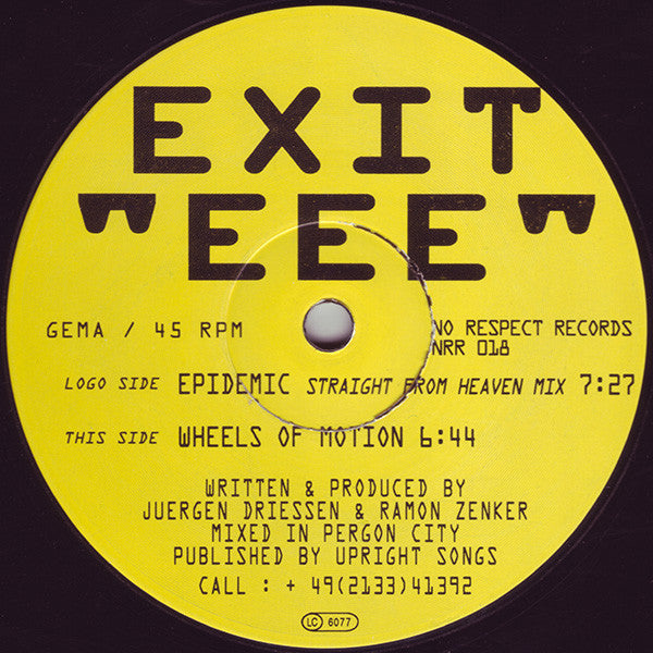 Exit "EEE"* : Epidemic (12")