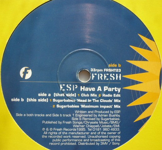ESP (4) : Have A Party (12")