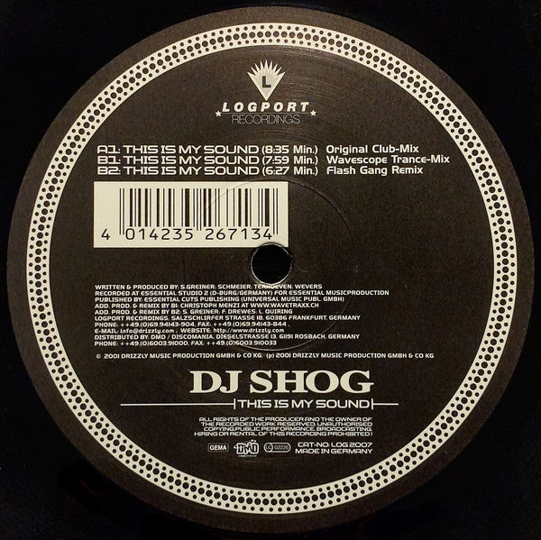 DJ Shog : This Is My Sound (12", Com)