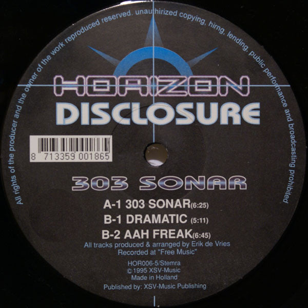 Disclosure : 303 Sonar (12")