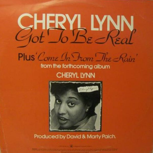 Cheryl Lynn : Got To Be Real (12", Ltd)