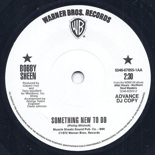 Ben E. King / Bobby Sheen : I Can't Break The News To Myself / Something New To Do (7", Ltd, Promo, Smplr)