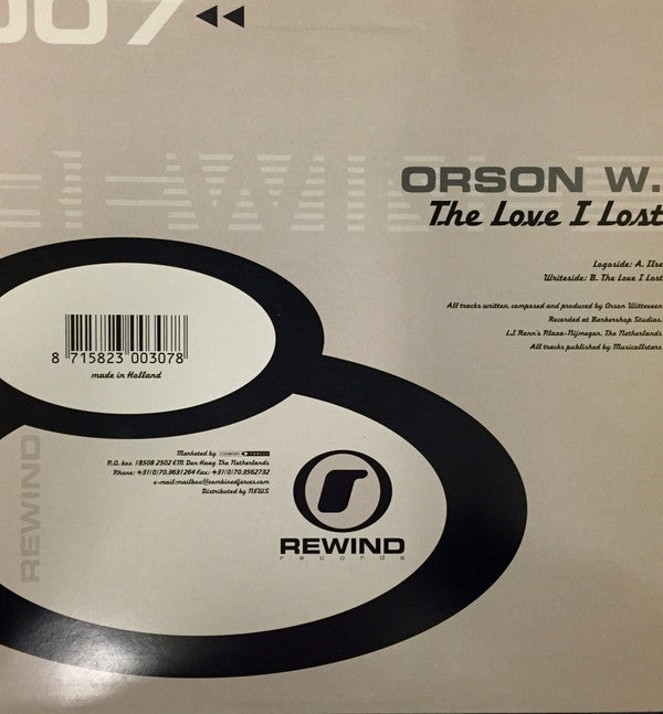 Orson W.* : The Love I Lost (12")