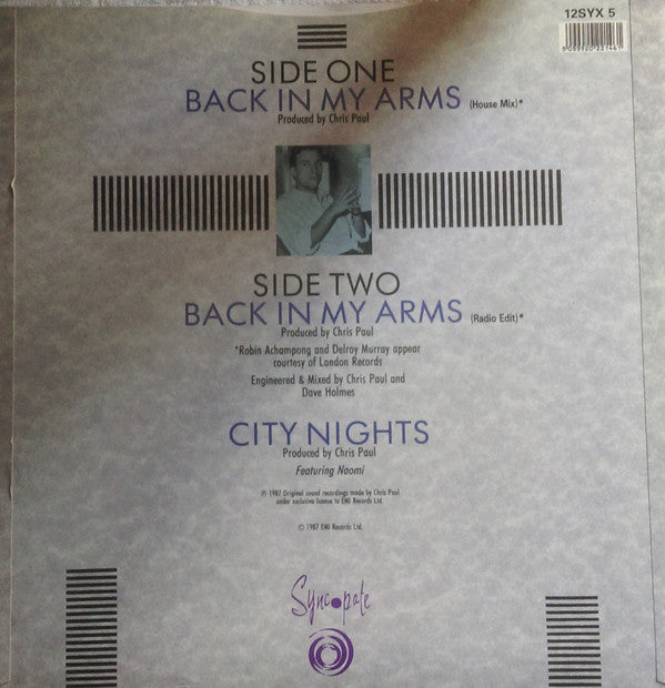 Chris Paul : Back In My Arms (12")