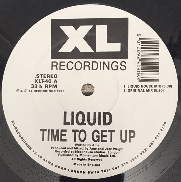 Liquid : Time To Get Up (12")