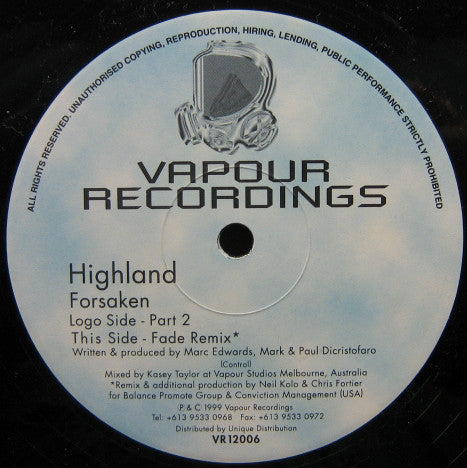 Highland : Forsaken (12")