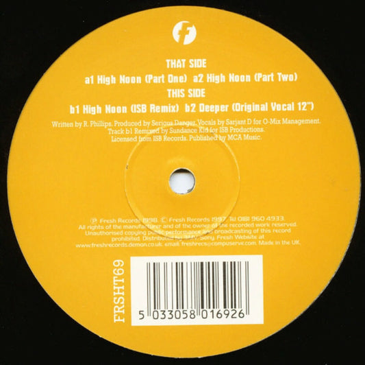 Serious Danger : High Noon (12")