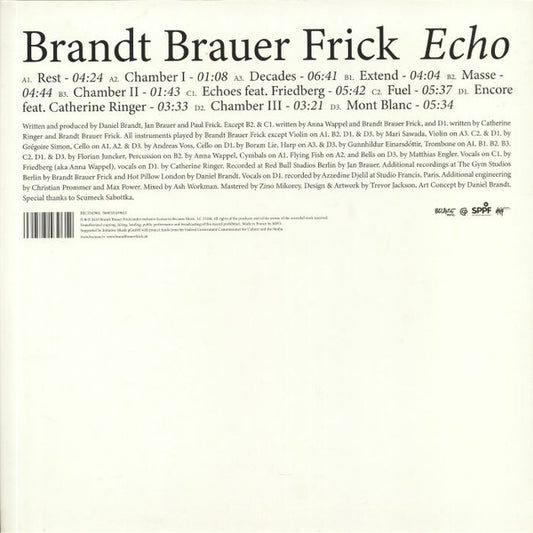 Brandt Brauer Frick : Echo (2xLP, Album + CD, Album)