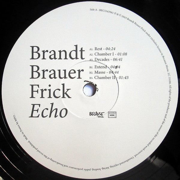 Brandt Brauer Frick : Echo (2xLP, Album + CD, Album)