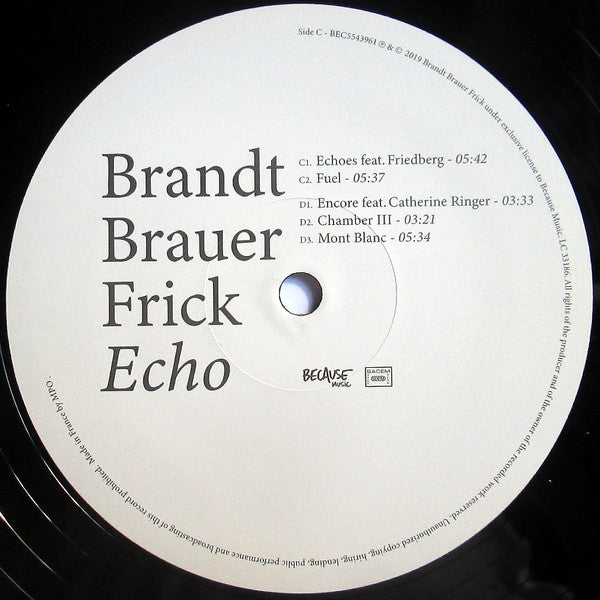 Brandt Brauer Frick : Echo (2xLP, Album + CD, Album)