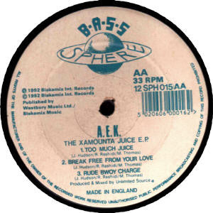 A.E.K. : The Xamounta Juice EP (12", EP)