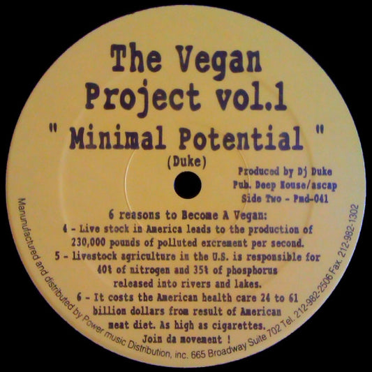 The Vegan Project : Volume 1 (12")