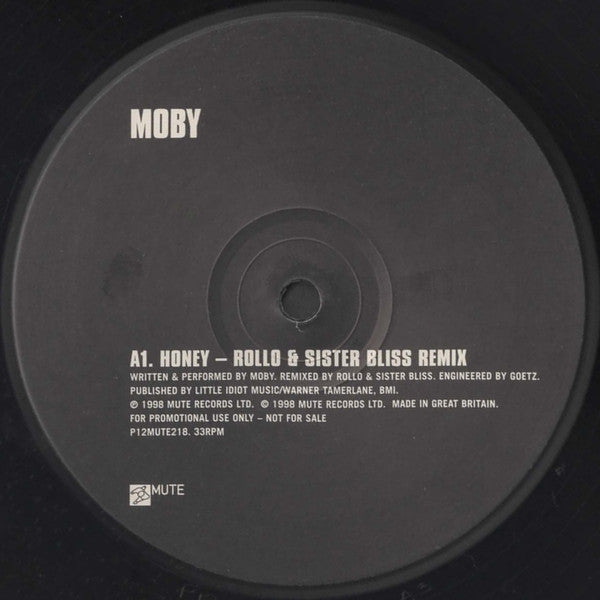 Moby : Honey (12", Single, Promo)