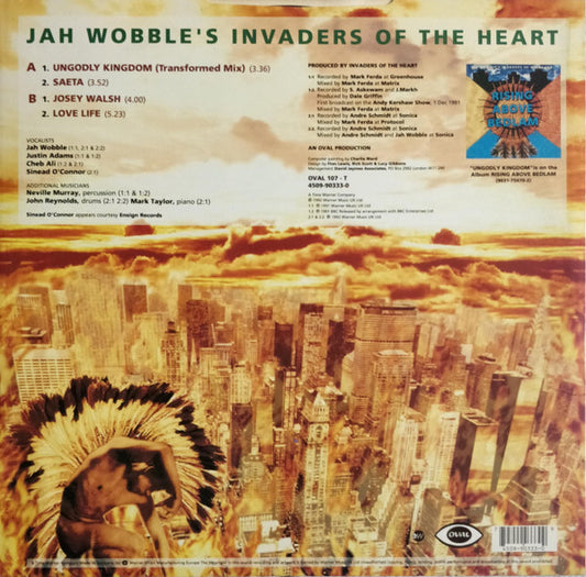 Jah Wobble's Invaders Of The Heart : The Ungodly Kingdom EP (12")