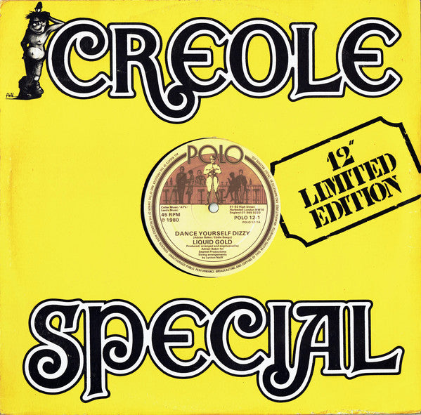 Liquid Gold : Dance Yourself Dizzy (12", Single, Ltd, Cre)