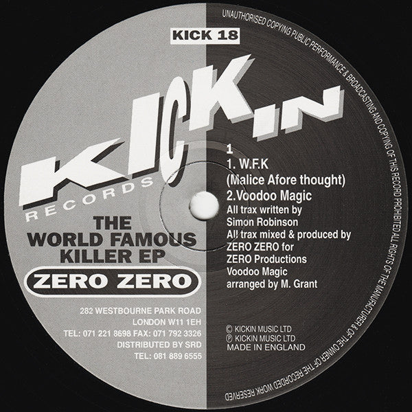 Zero Zero : The World Famous Killer EP (12", EP)