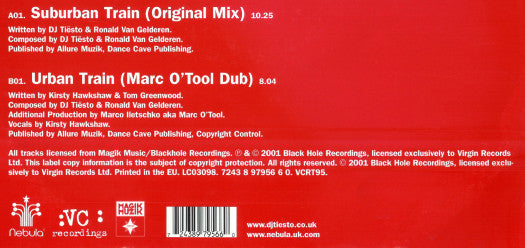 DJ Tiësto : Urban Train (12", Single)