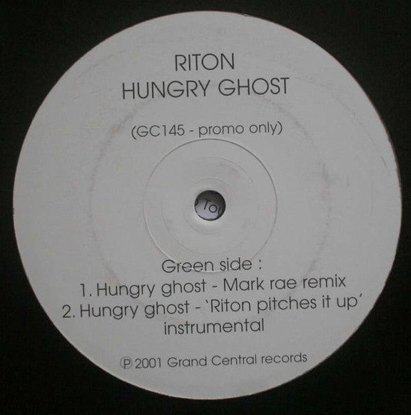 Riton : Hungry Ghost (12", Promo)