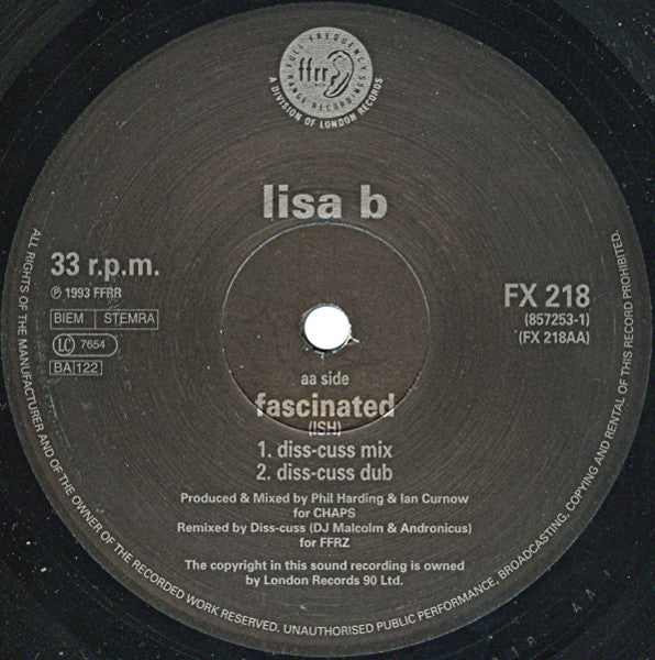 Lisa B : Fascinated (12")