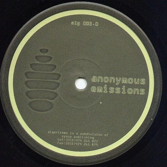Anonymous (15) : Emissions (12")