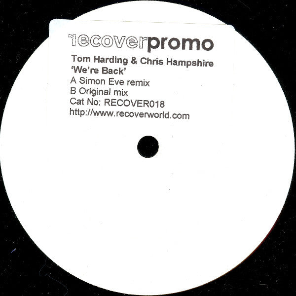 Tom Harding & Chris Hampshire : We're Back (12", Promo, W/Lbl)