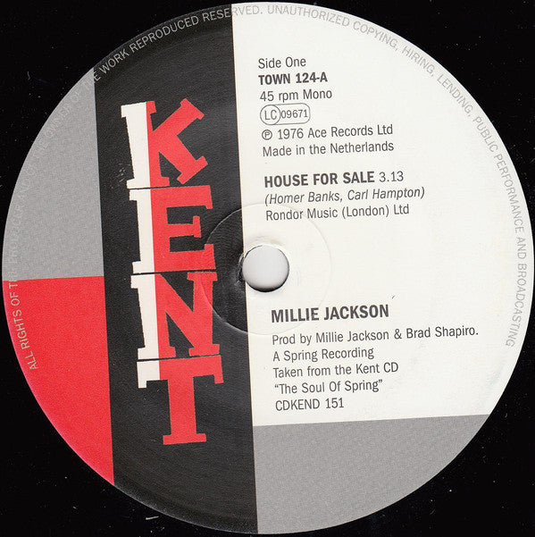 Millie Jackson / Garland Green : House For Sale / Come Through Me (7", Mono)