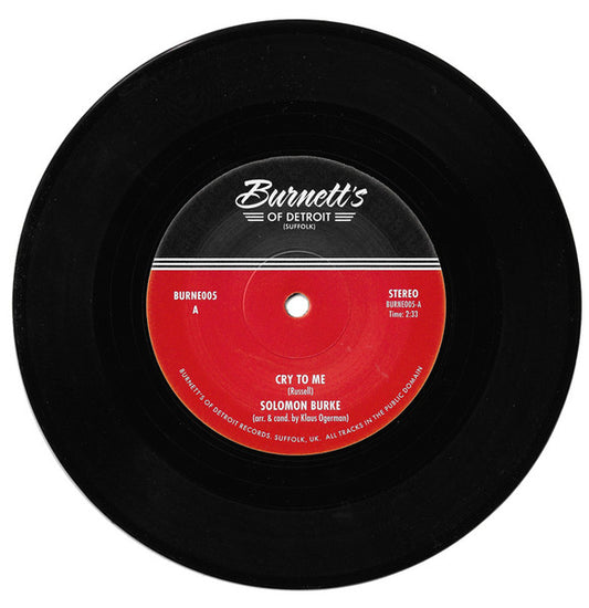 Solomon Burke / Mel Tormé : Cry To Me / Comin' Home Baby (7", Single)